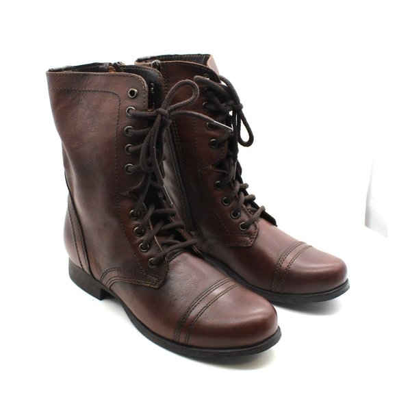 STEVE MADDEN Troopa Lace Up Combat Boots